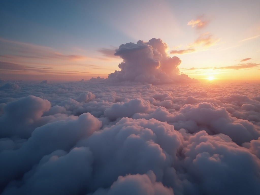 View above the clouds