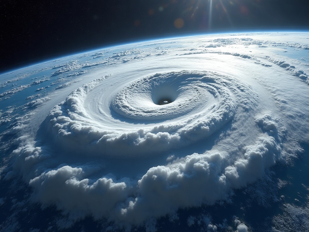 Hurricane from space